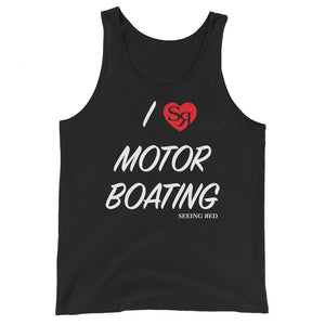 I Love Motor Boating Unisex Tank Top