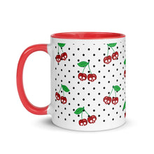 Load image into Gallery viewer, Cherry Skull Mug with Color Inside
