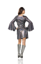 Load image into Gallery viewer, 70&#39;s GoGo Dress - Silver
