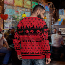 Load image into Gallery viewer, Hot Mess Xmas Sweater (Black &amp; Red)
