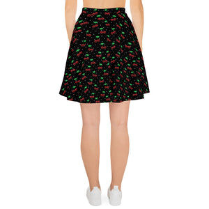 Cherry Skull Skater Skirt