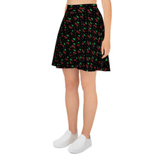 Load image into Gallery viewer, Cherry Skull Skater Skirt
