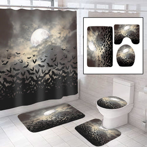 Bat and Moon Bathroom 4pc Set
