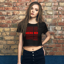 Load image into Gallery viewer, Eat Sh*t Seeing Red Crop Tee
