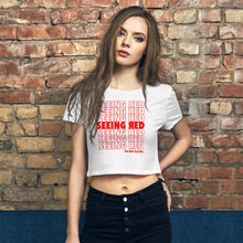 Load image into Gallery viewer, Eat Sh*t Seeing Red Crop Tee
